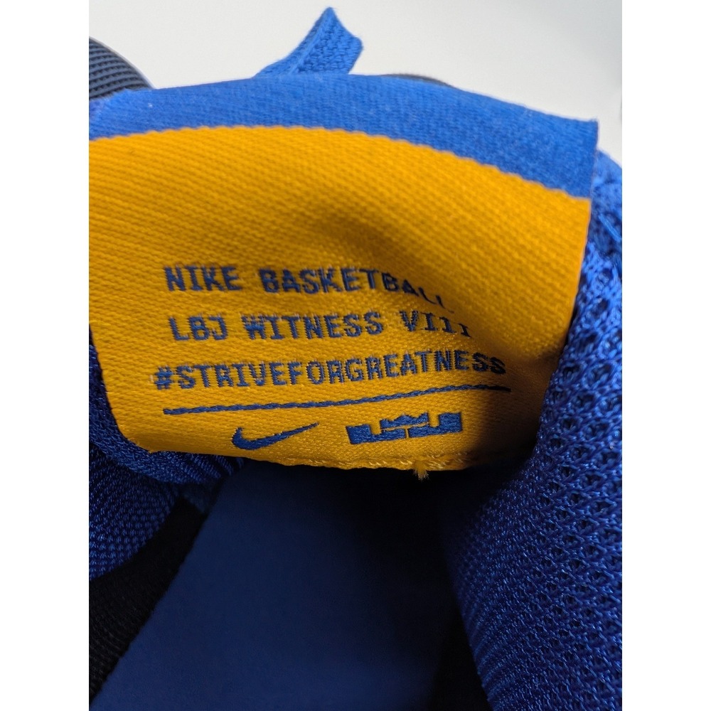 Nike Lebron Soldier‎ XIII 11 Men's Basketball Shoes Navy Blue Orange Lion Logo - Picture 11 of 14